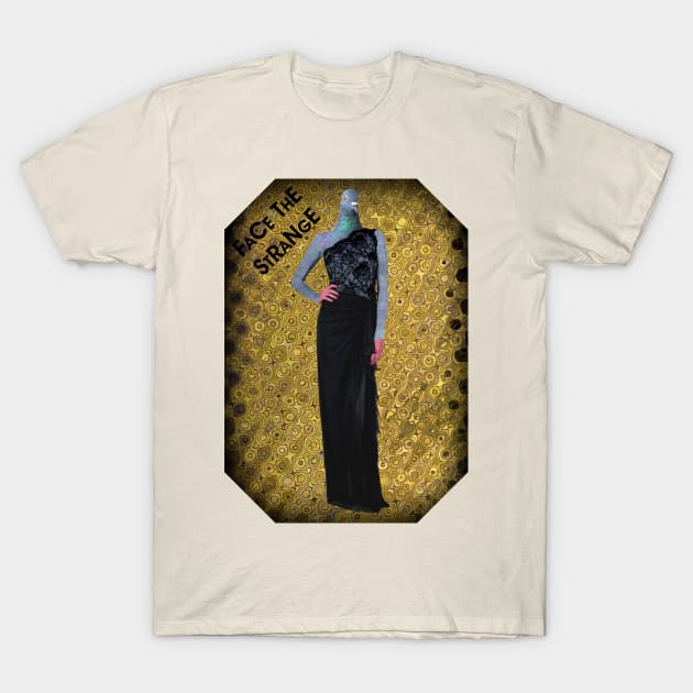 Yellow lady pigeon T-Shirt by FaceTheStrange